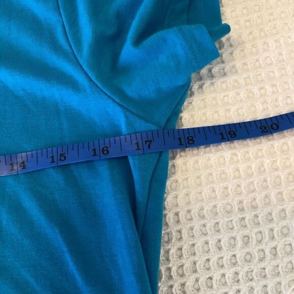 Mens Under Armour Run Tee small‎ Blue / Green - Picture 4 of 5